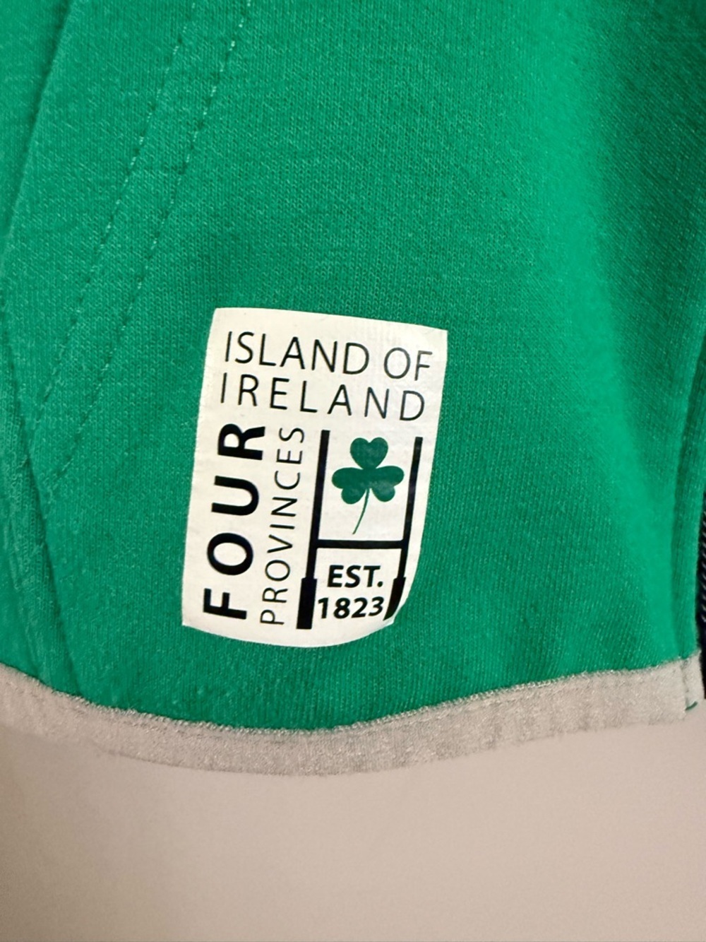 Lansdowne Ireland Kids Hoodie Zip Up Green Shamrock Full Zip Jacket Size 3T - Picture 2 of 6